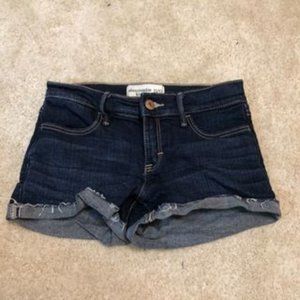 dark blue denim shorts!